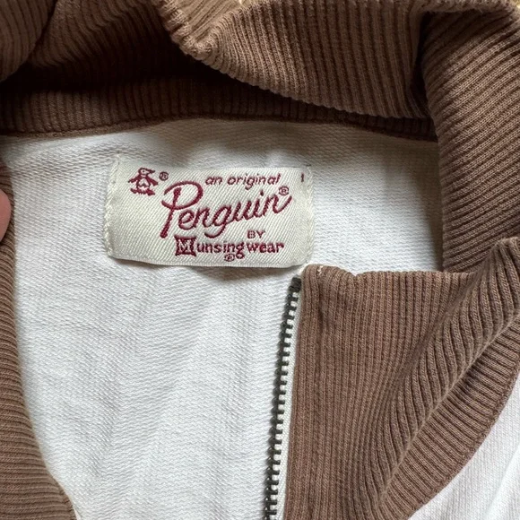 Men's White and Brown Jacket - Picture 3 of 6